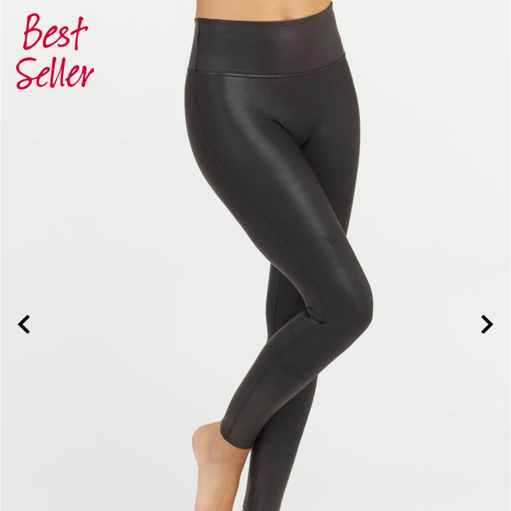 Spanx leather leggings small